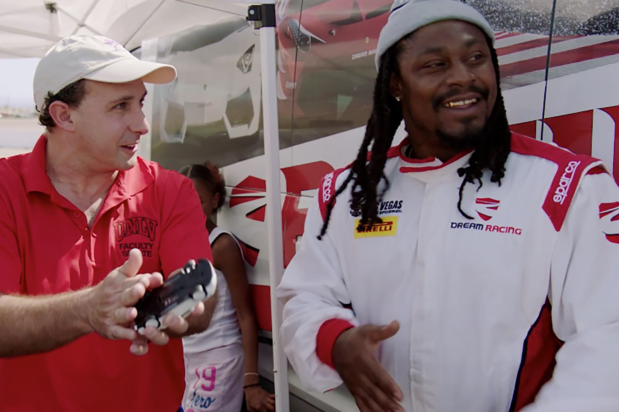 With Marshawn Lynch