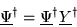 \begin{displaymath}{\underline \Psi}^{\dag } = {\underline \Psi}^{\dag } {\underline Y}^{\dag }
\end{displaymath}