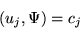 \begin{displaymath}(u_{j},\Psi)=c_{j}
\end{displaymath}