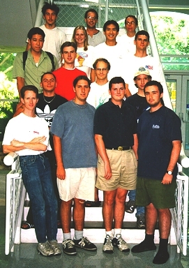 Left to right, Front row: Ashley Hatch, Jeff Carlson, Scott Douthit, David Sand

Second row: Mateo Nares, Simon Krampl (white shirt), Zoltan Komar (partially obscured)
Third row: Nathan Allen (red shirt)
Fourth row: John Ethier, Michelle Riedel, Jason Lee, Blake Laing
Back row: Alex Tornow, Greg Schmett, Nancy Washton