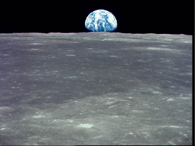 Earthrise from Apollo 11, 1969jul16