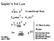 Kepler's 3rd law