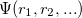 $\Psi (r_1, r_2, ...)$