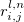 $r_{i,j}^{l,n}$